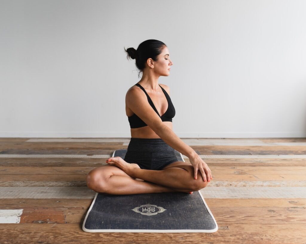 Women performing yoga spirituality in the tranquil world of yoga