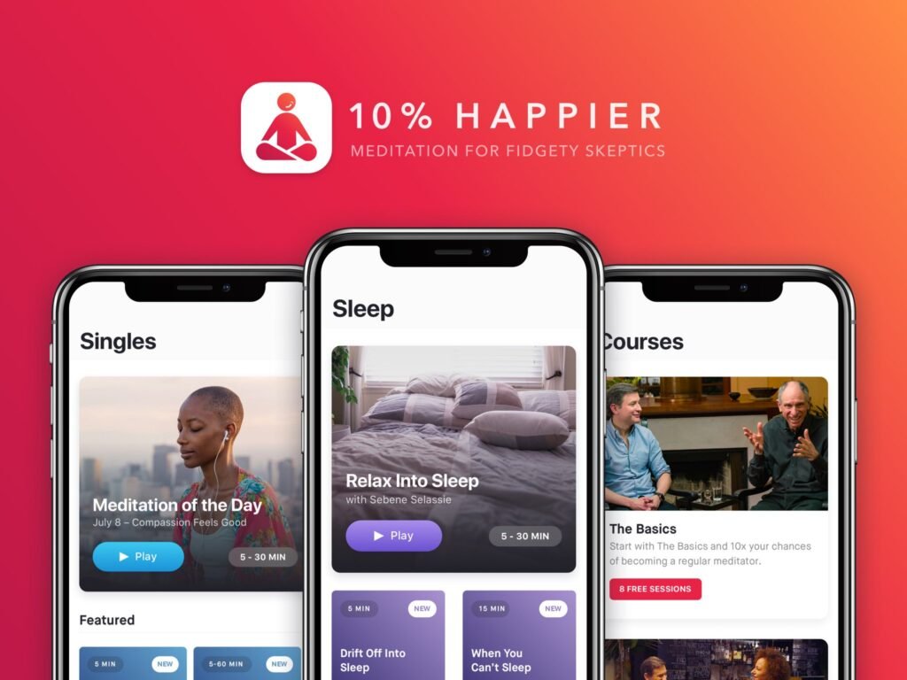 ten percent happier a meditating app