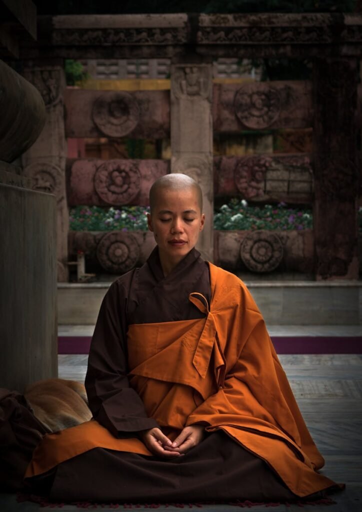 Monk during Meditation